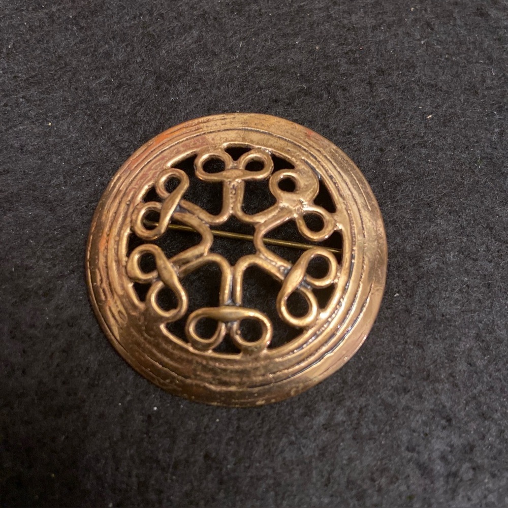 Eivind Hillestad Norway Norwegian Vintage Bronze Brooch Scandinavian Design. - Picture 2 of 4